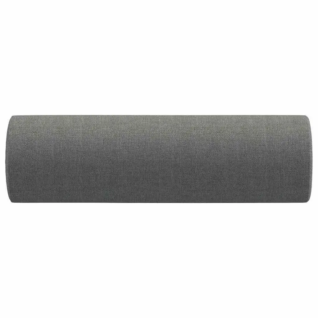 Grey Cylinder Throw Pillows with Zip Closure