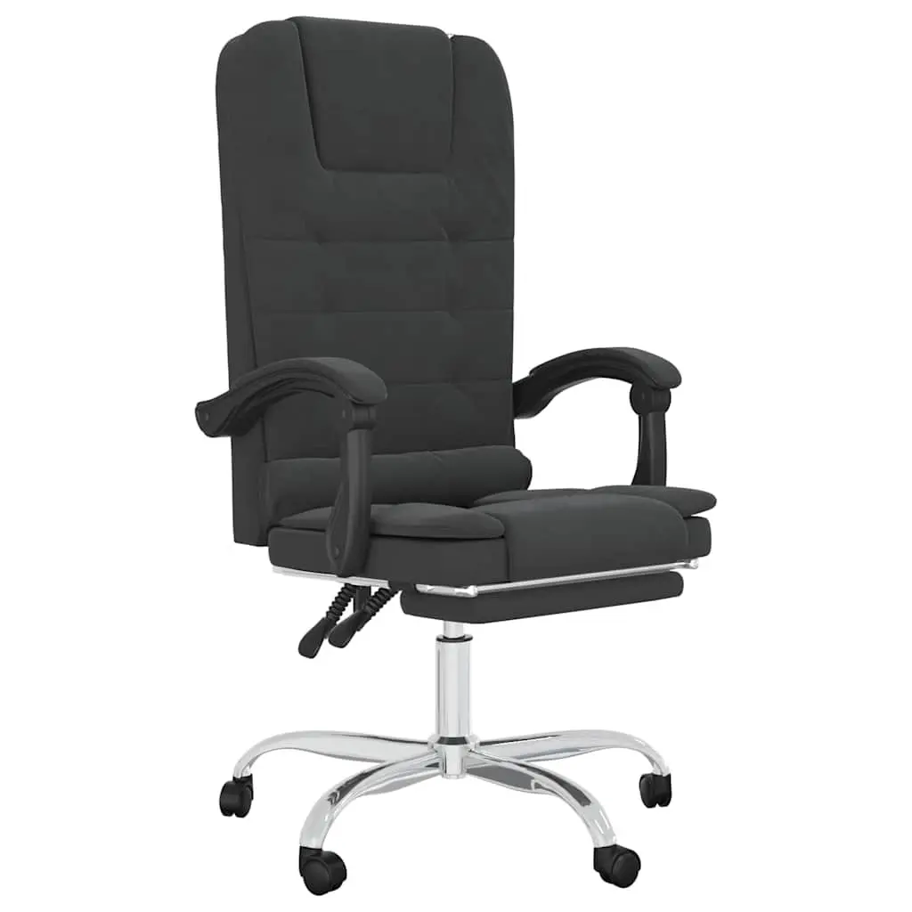 Massage Reclining Office Chair Faux Leather Black Ergonomic 360 Degree Swivel Height Adjustable