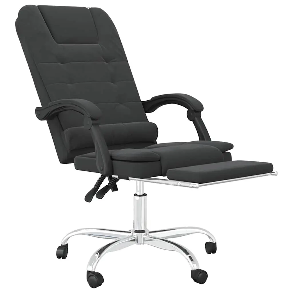 Massage Reclining Office Chair Faux Leather Black Ergonomic 360 Degree Swivel Height Adjustable