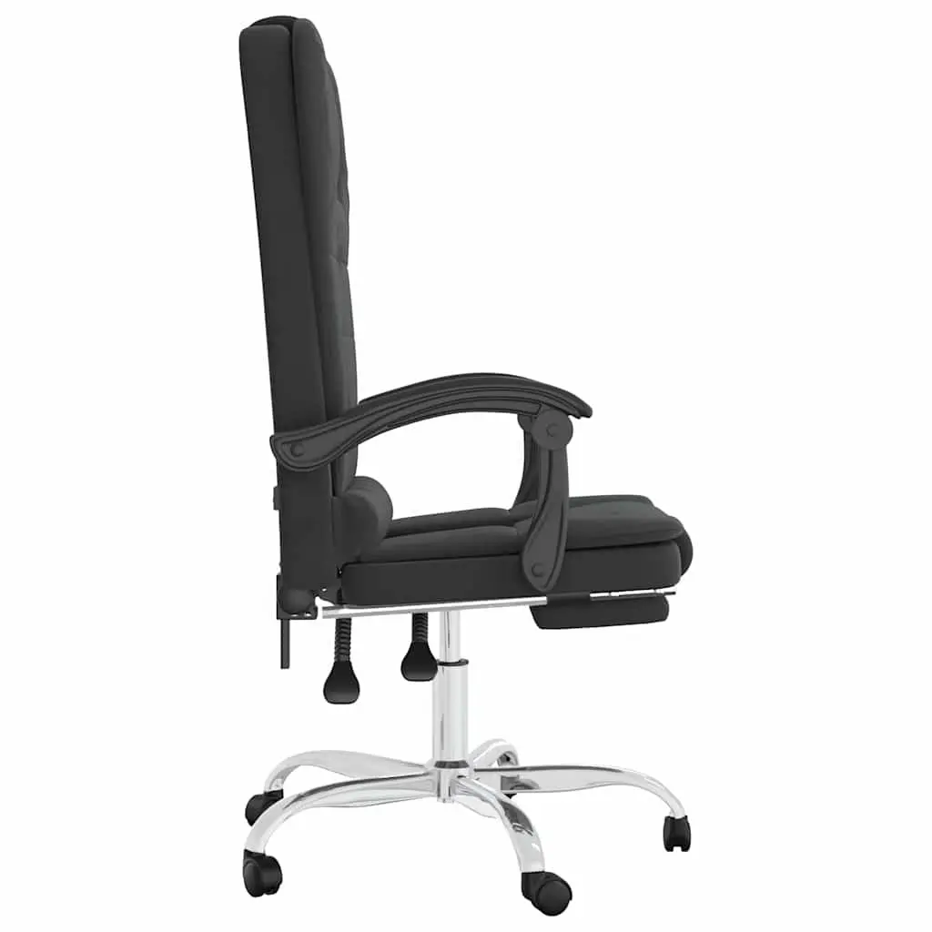 Massage Reclining Office Chair Faux Leather Black Ergonomic 360 Degree Swivel Height Adjustable
