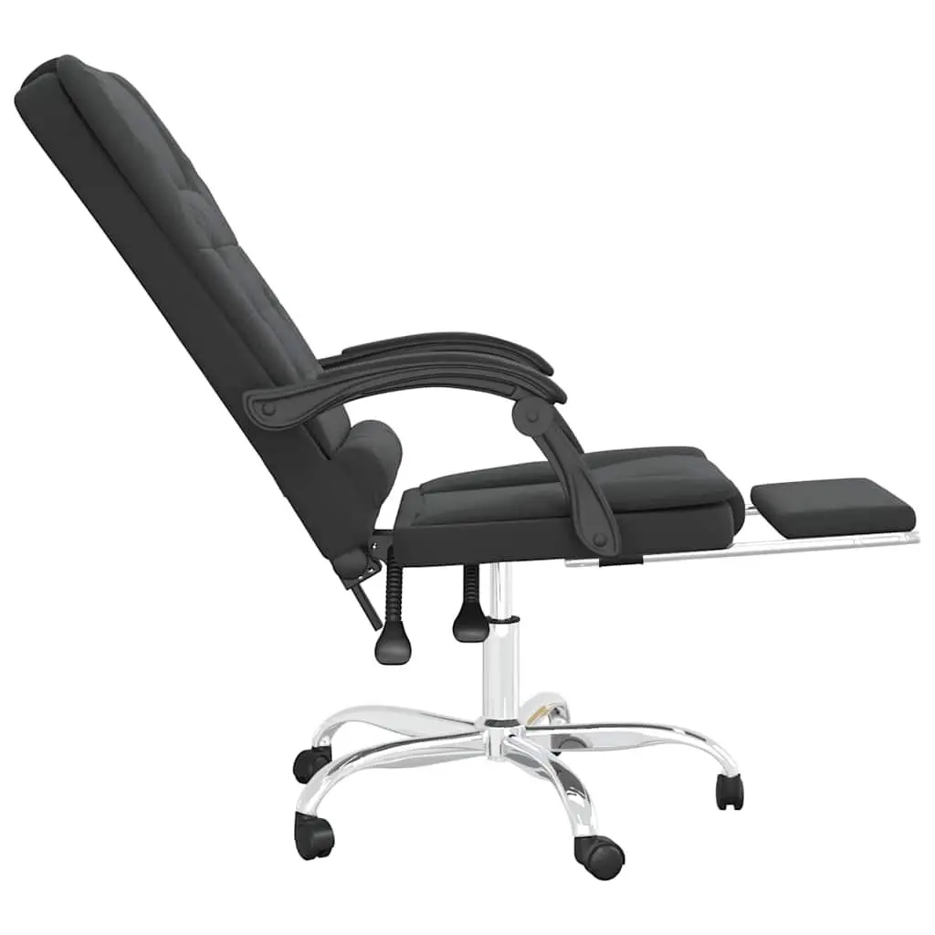 Massage Reclining Office Chair Faux Leather Black Ergonomic 360 Degree Swivel Height Adjustable