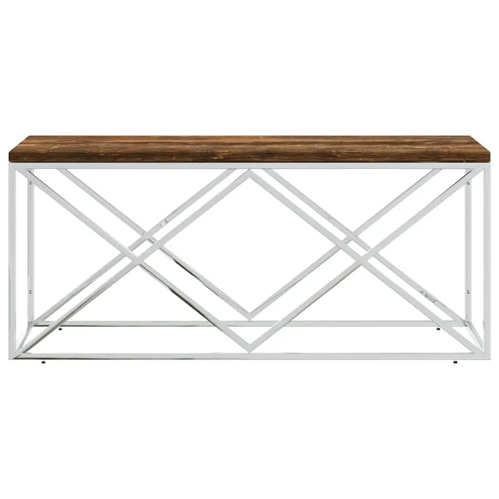 Coffee Table with Reclaimed Wood and Steel Frame