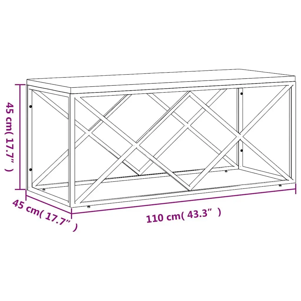 Coffee Table with Reclaimed Wood and Steel Frame