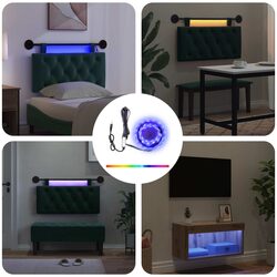 High-Quality Black LED Strip Lights 180 cm 2 pcs SMD5050