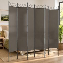 6-Panel Privacy Screen Partition Anthracite 240x200cm