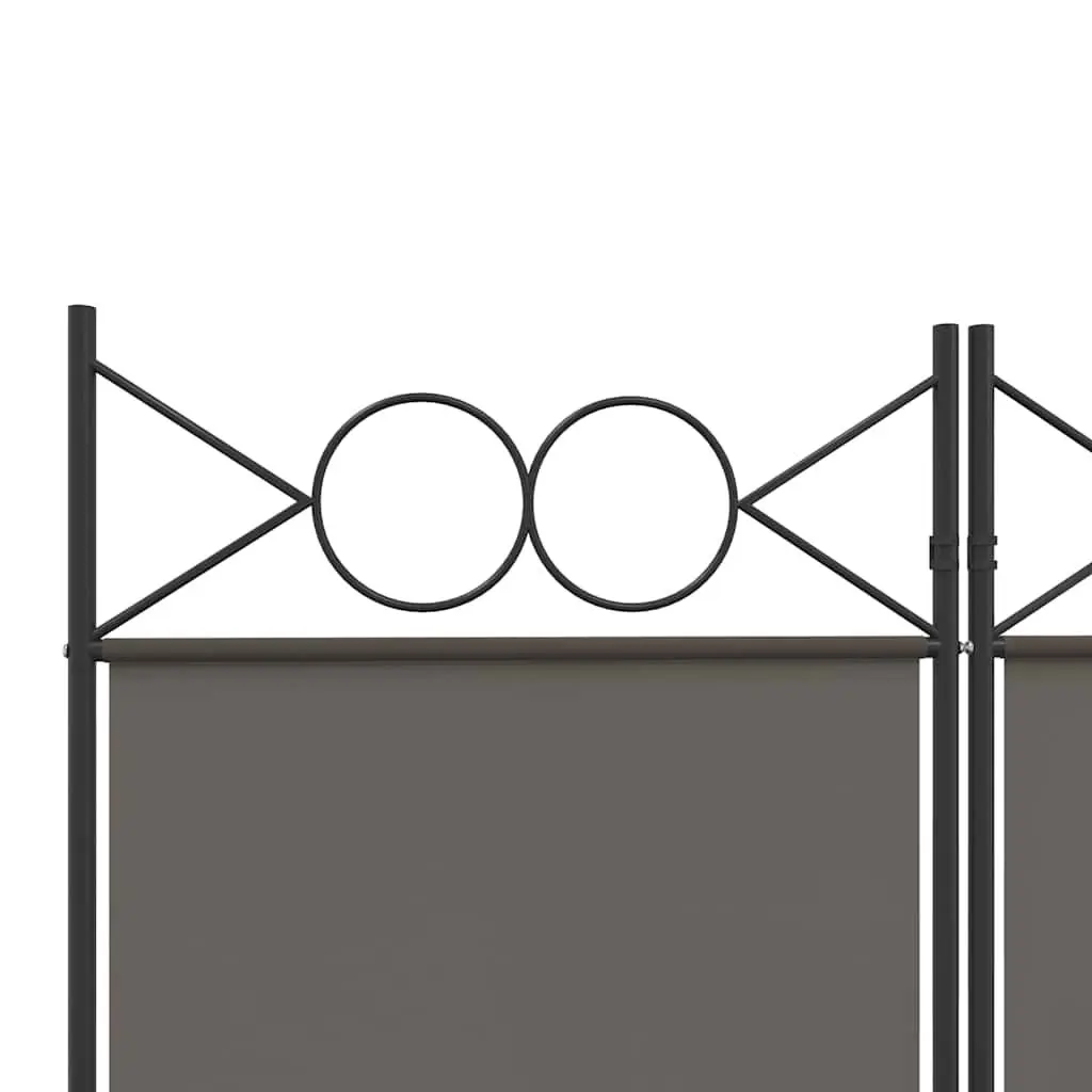 6-Panel Privacy Screen Partition Anthracite 240x200cm