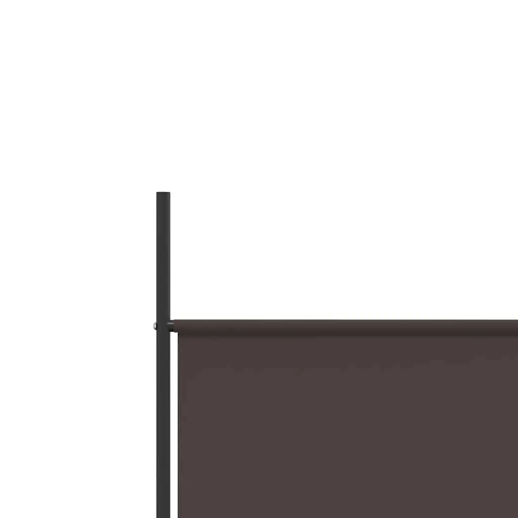 Brown Fabric 3-Panel Room Divider Screen 150x200cm