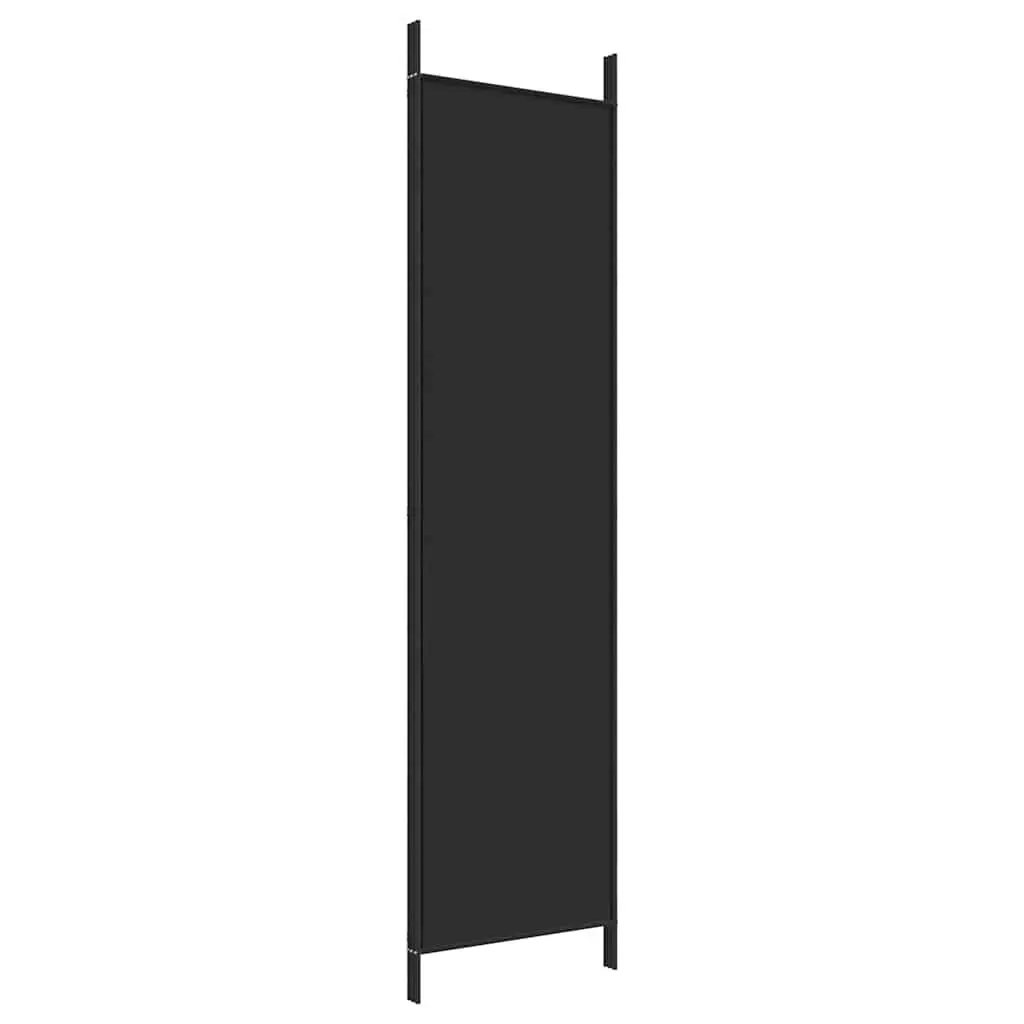 Black 3-Panel Room Divider Screen 150x200cm