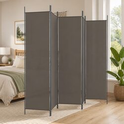 5-Panel Anthracite Room Divider Screen for Versatile Spaces