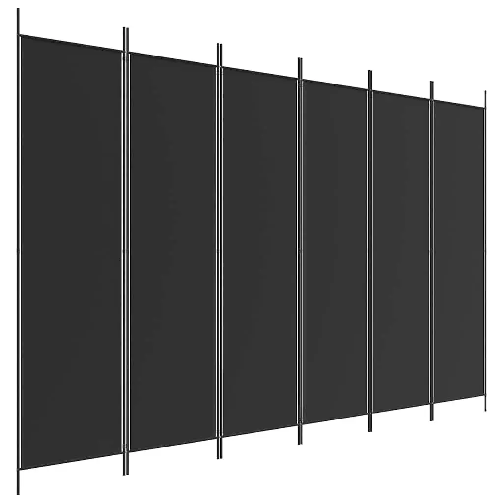 6-Panel Folding Room Divider Screen 300x200cm