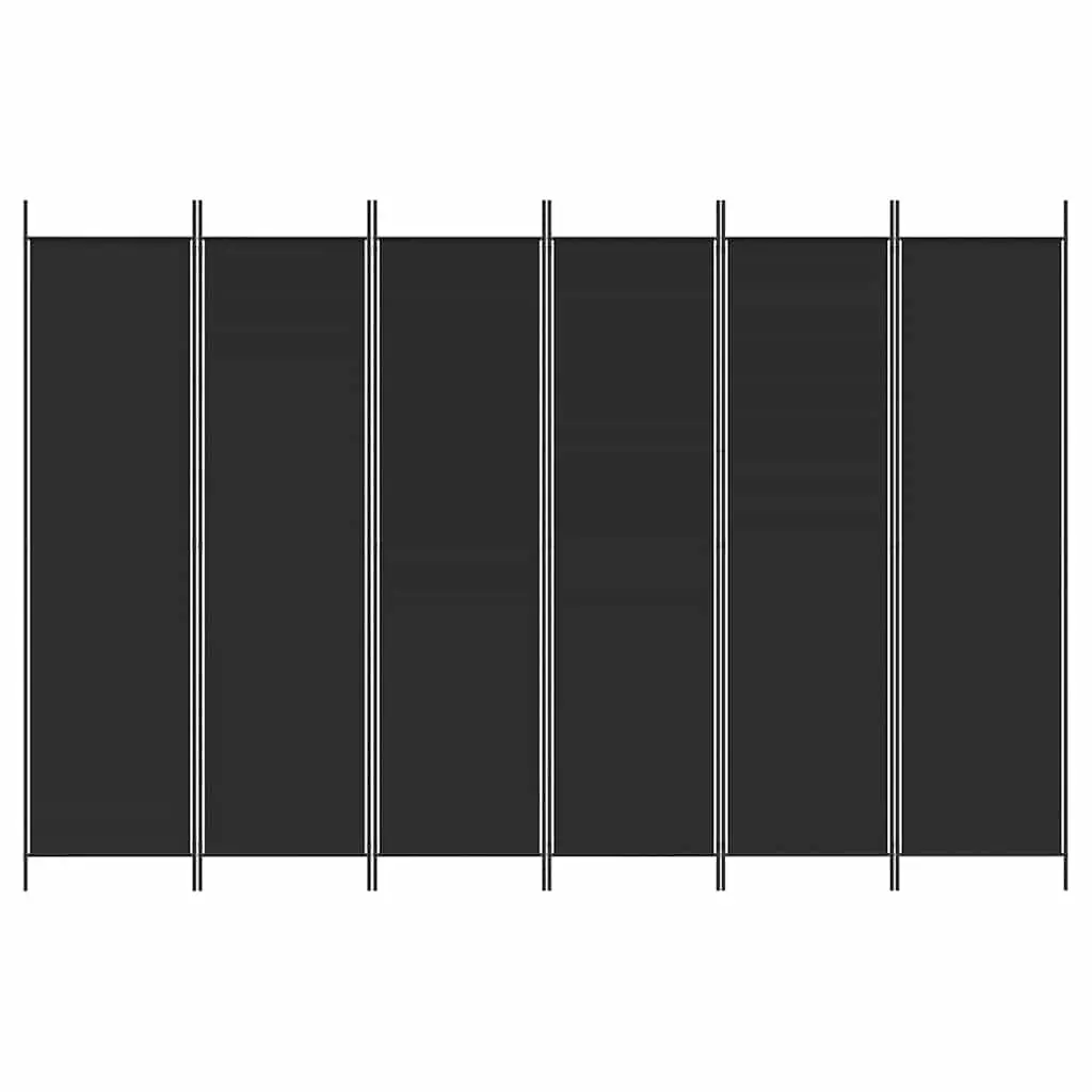 6-Panel Folding Room Divider Screen 300x200cm