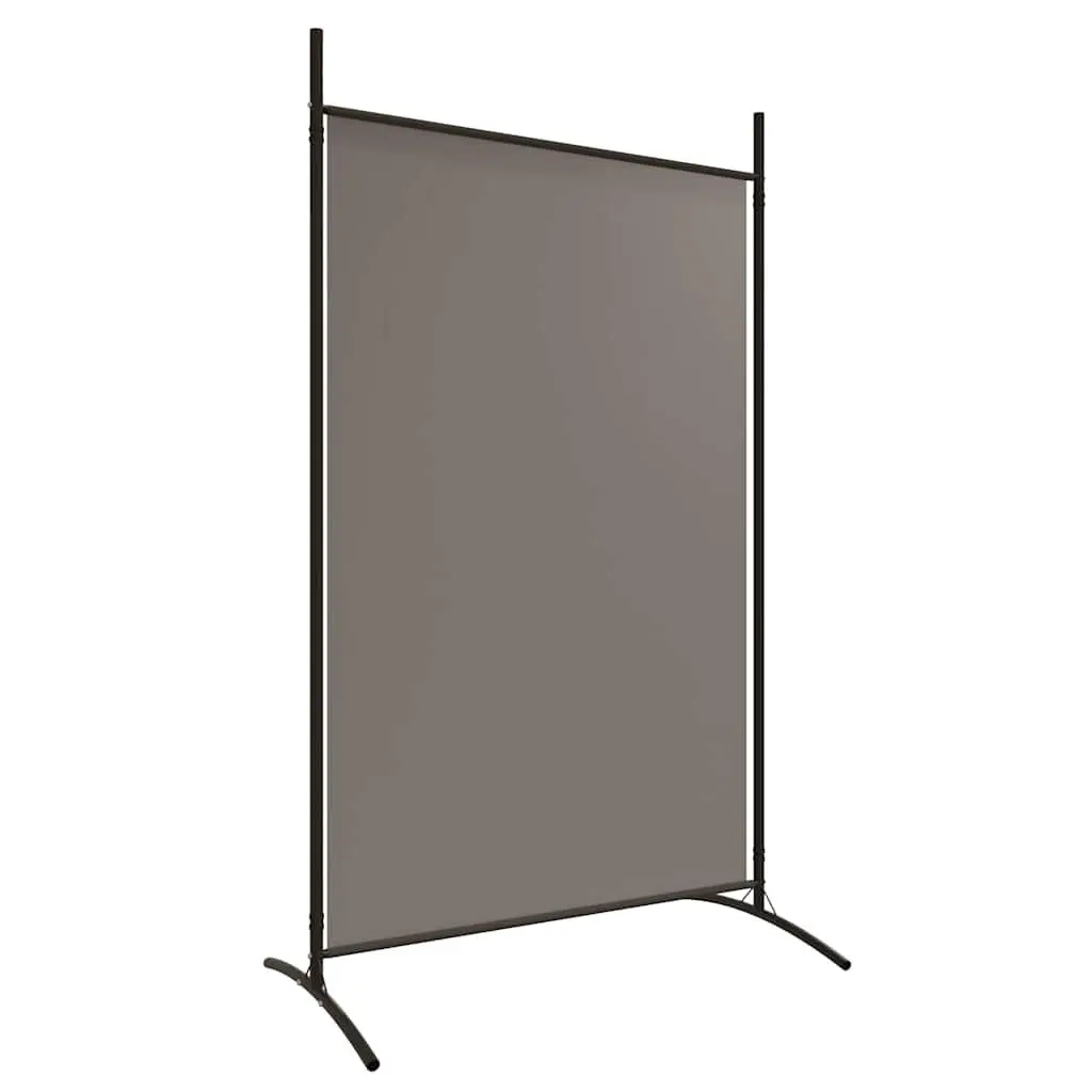 2-Panel Folding Screen Room Divider in Anthracite