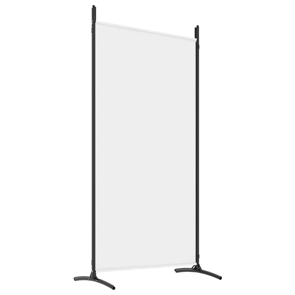 Room Divider Fabric 346x180cm White 4 Panel Folding Screen Privacy Partition