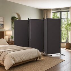 Durable 5-Panel Room Divider for Privacy and Style