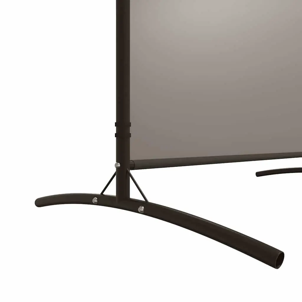 5-Panel Foldable Room Divider Screen in Anthracite