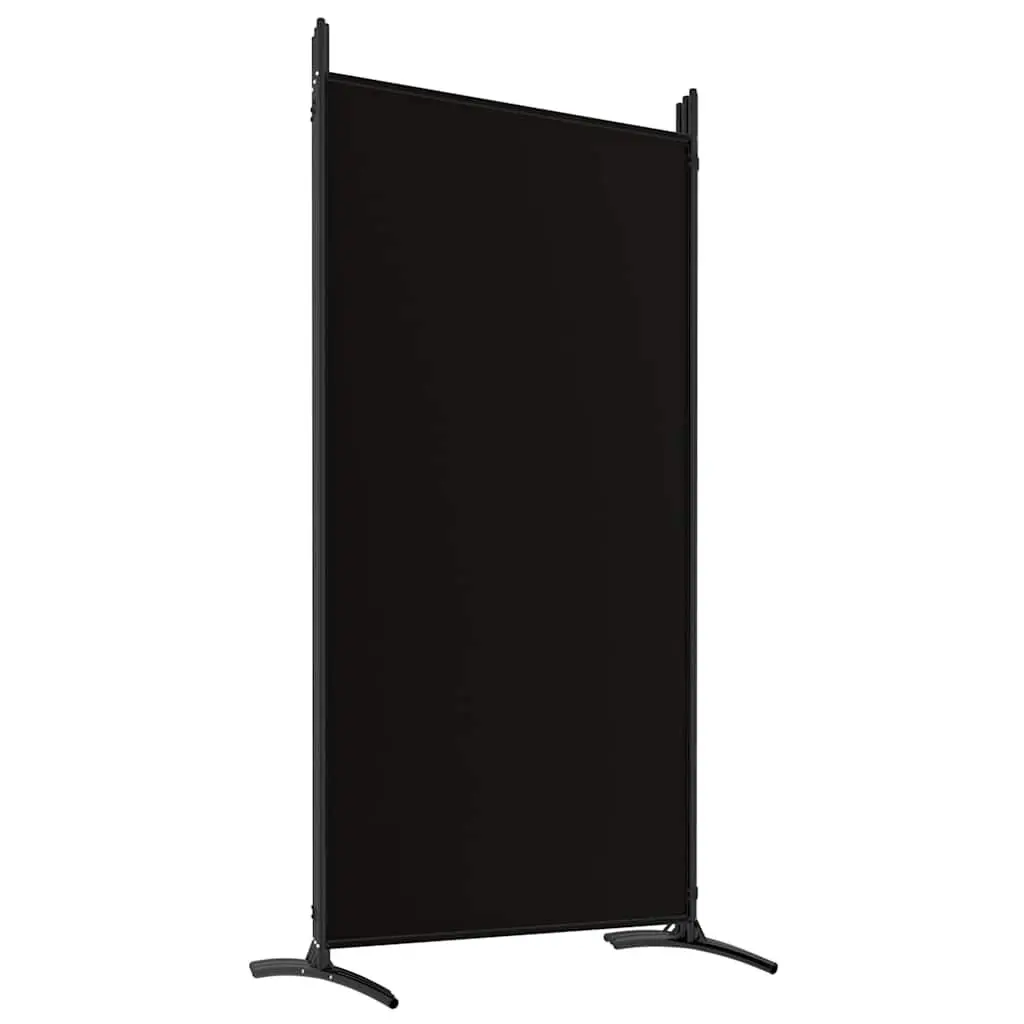 6-Panel Foldable Room Divider Black