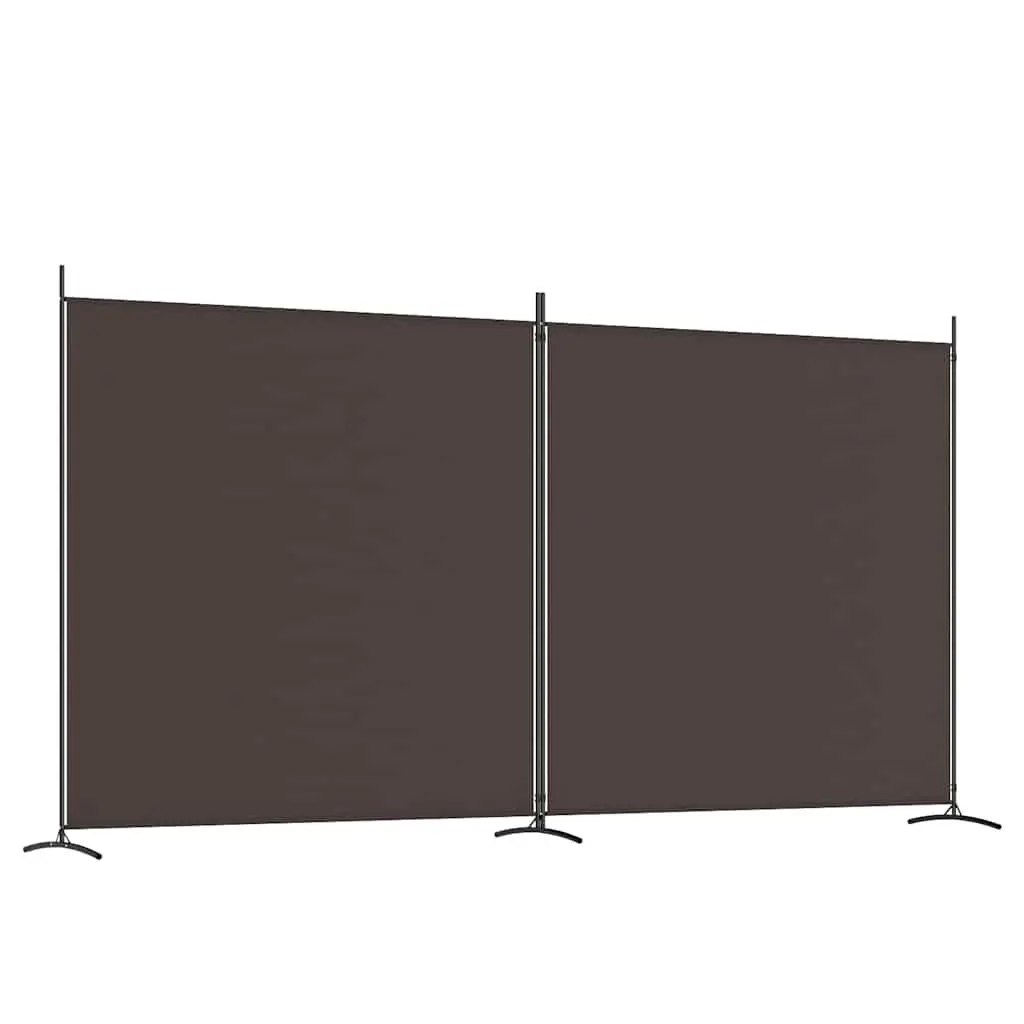 Brown 2-Panel Room Divider Screen for Privacy