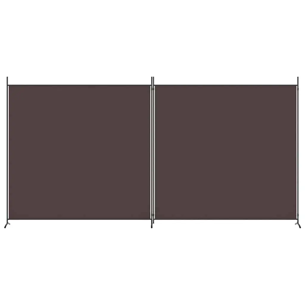 Brown 2-Panel Room Divider Screen for Privacy