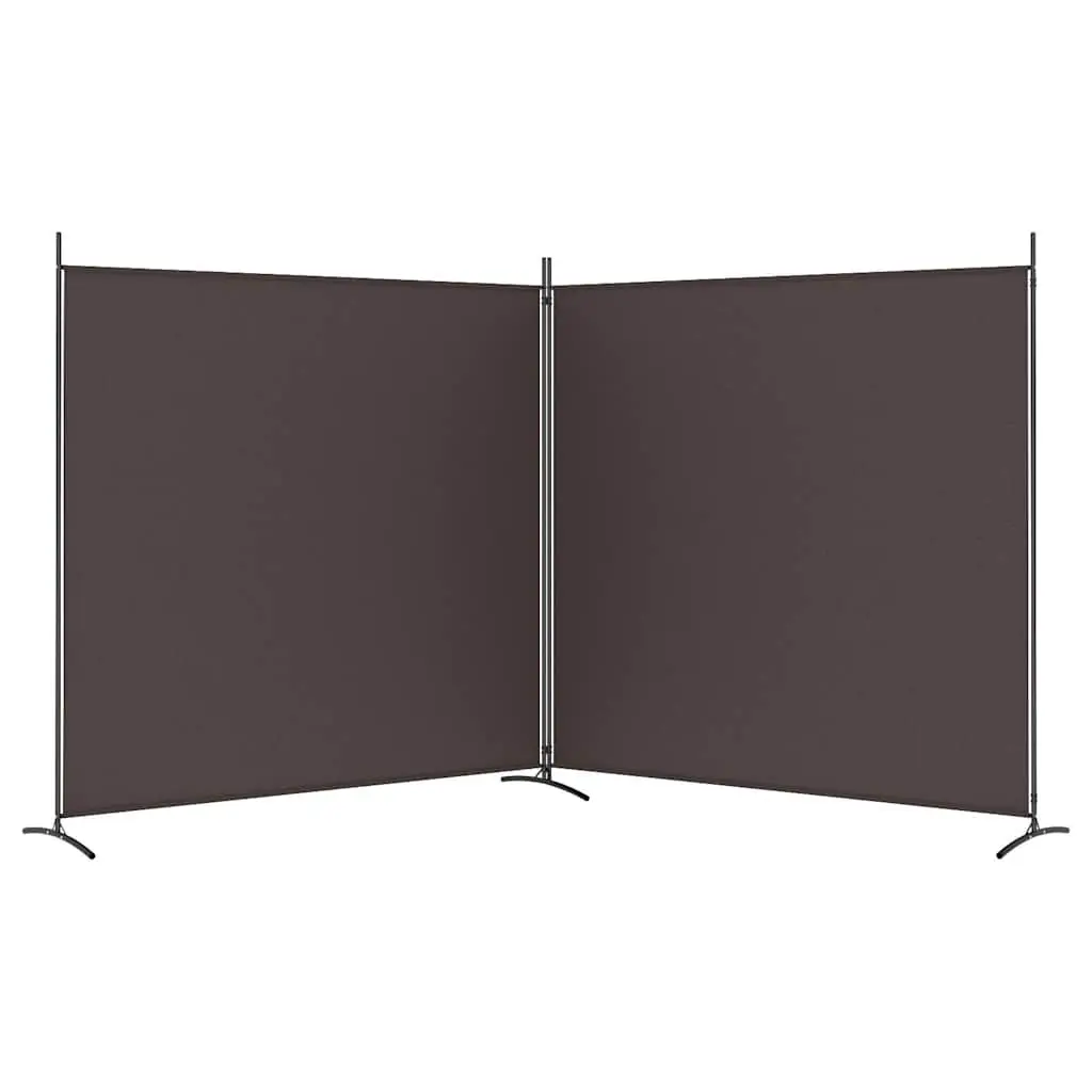 Brown 2-Panel Room Divider Screen for Privacy