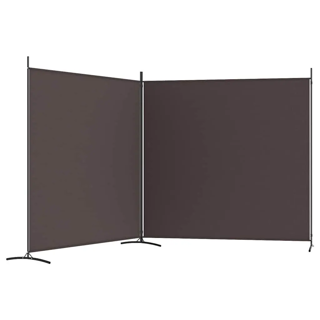 Brown 2-Panel Room Divider Screen for Privacy