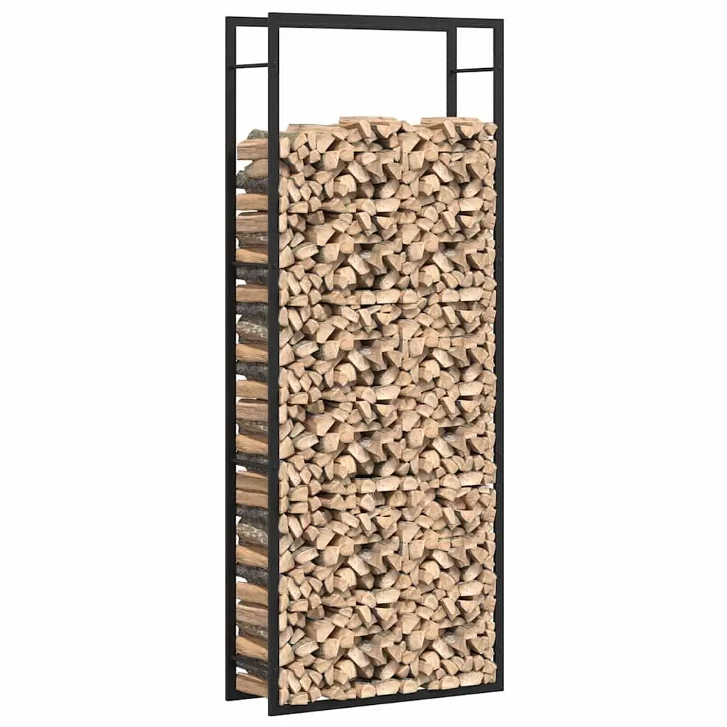 Steel Black Firewood Log Rack for Indoor Outdoor Use