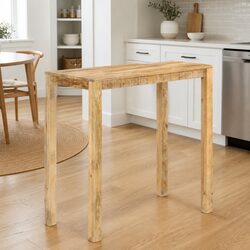Bar Table 112x55x108 cm Wooden Pub Bistro Dining Kitchen Counter Furniture