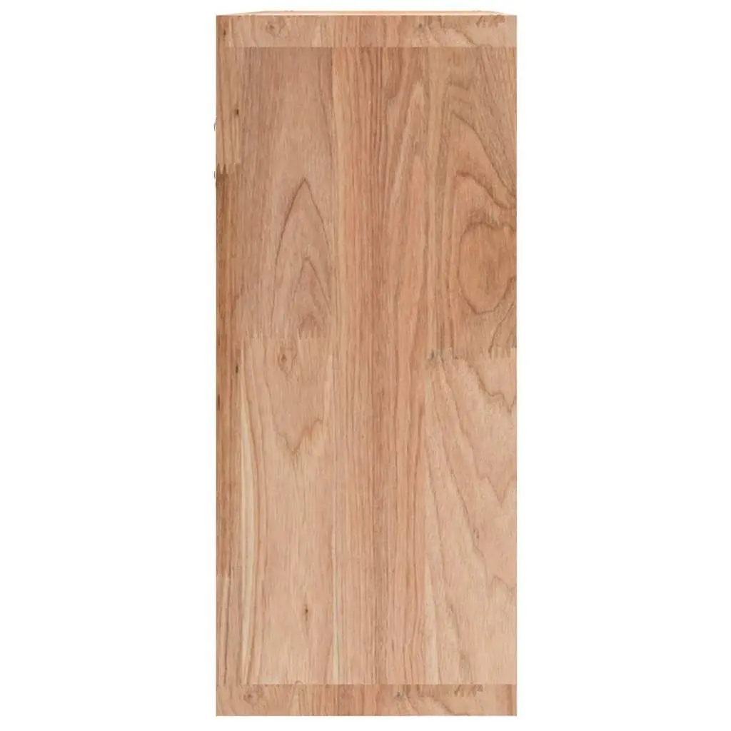 Solid Wood Wall Cabinet with 2 Compartments 42x18x42cm