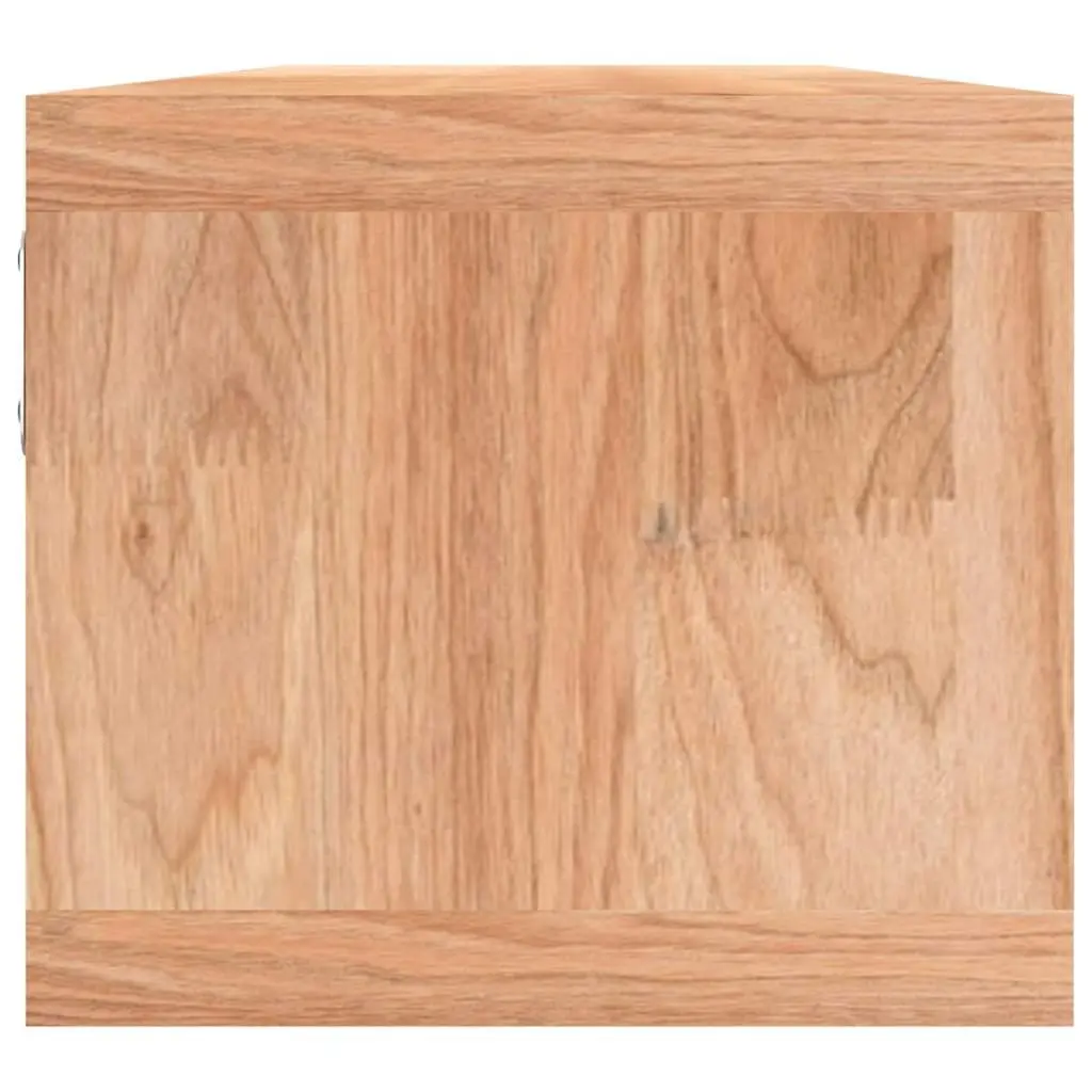 Solid Wood Wall Shelf with Removable Baskets, 62x18x16 cm