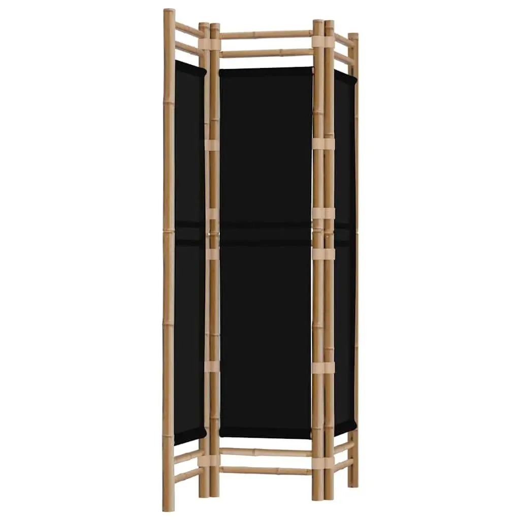 3-Panel Bamboo Canvas Room Divider Screen
