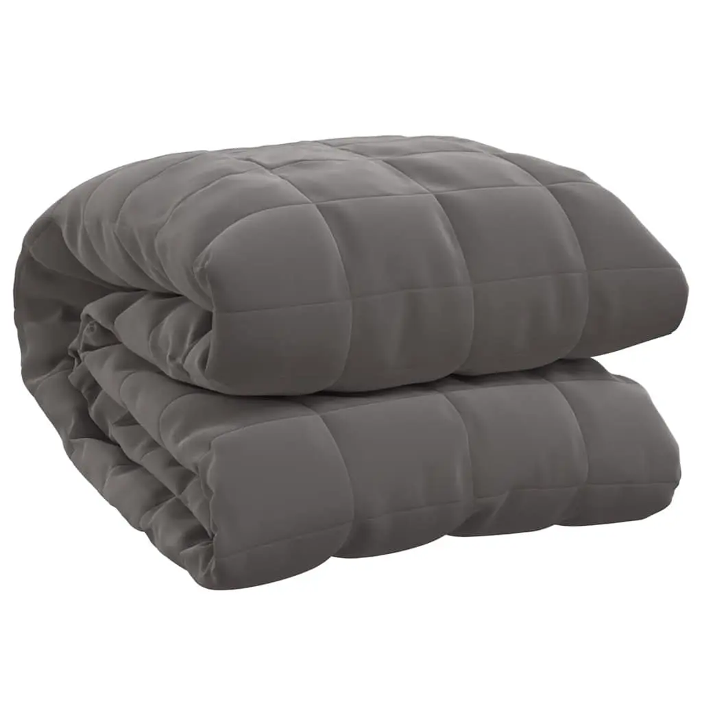 Weighted Blanket Breathable Fabric 120x180 cm Grey 9 kg