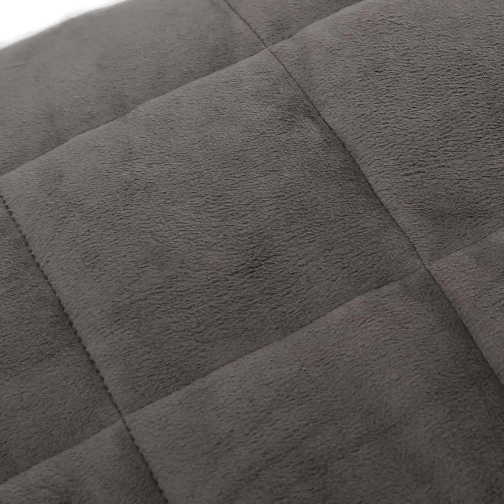 Weighted Blanket Breathable Fabric 120x180 cm Grey 9 kg