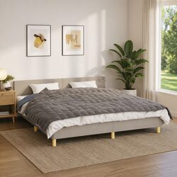Weighted Blanket Grey 155x220 cm 11 kg Soft Comfort Sleep Pressure Relief