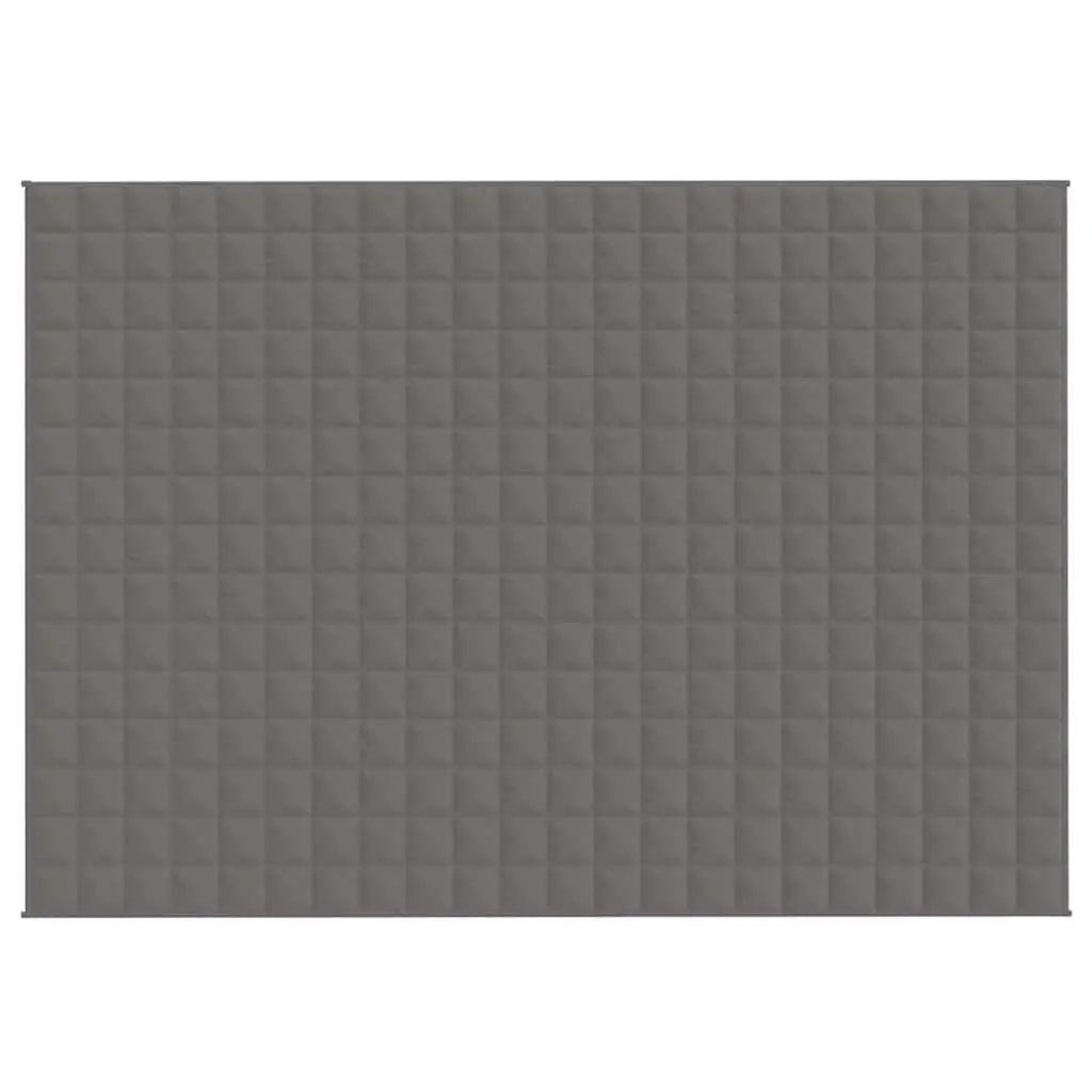 Weighted Blanket Polyester 155x220 cm Grey 11 kg Soft Comfort Sleep Pressure Relief