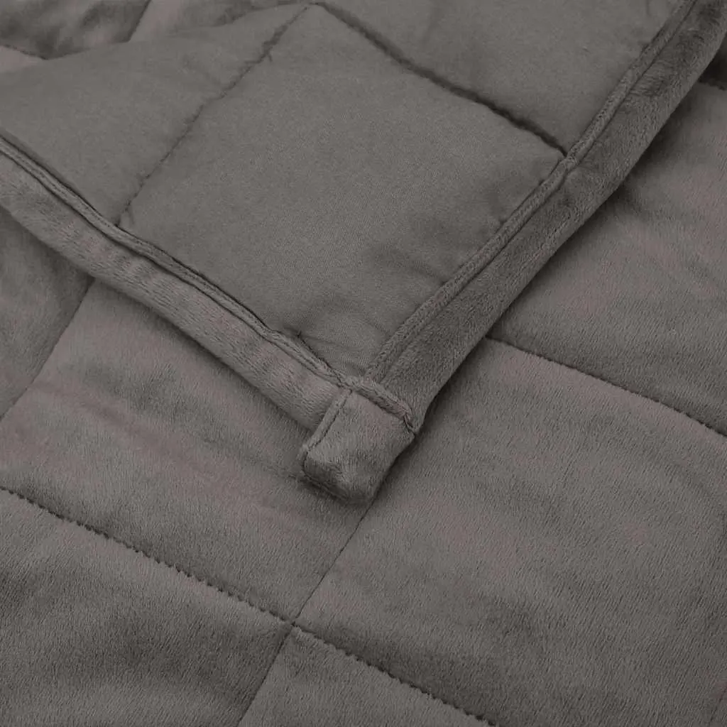 Weighted Blanket Dual-Sided Fabric 200x200 cm Grey