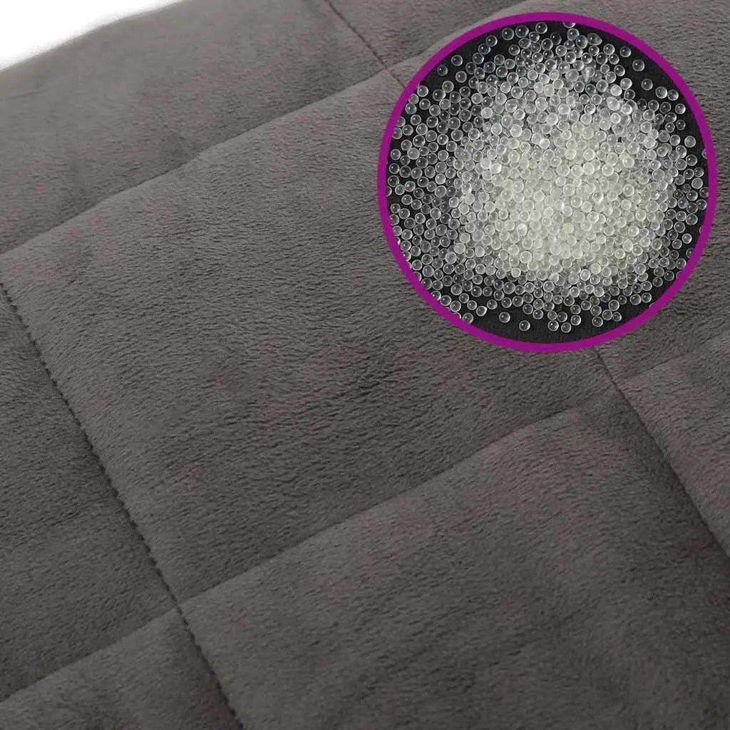 Weighted Blanket Dual-Sided Fabric 200x200 cm Grey