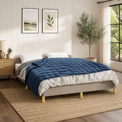 Weighted Blanket Blue 150x200 cm 11 kg Soft Fabric Pressure Relief Sleep