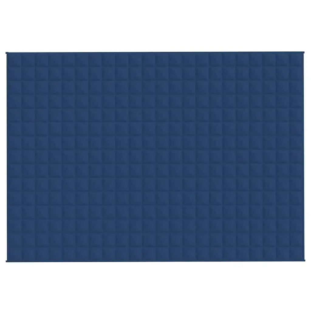 Blue Weighted Blanket 155x220 cm 11 kg Heavy Comfort