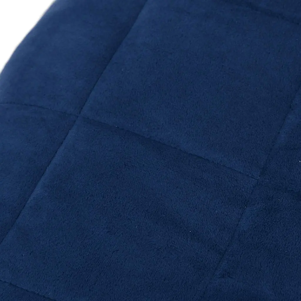 Blue Weighted Blanket 155x220 cm 11 kg Heavy Comfort