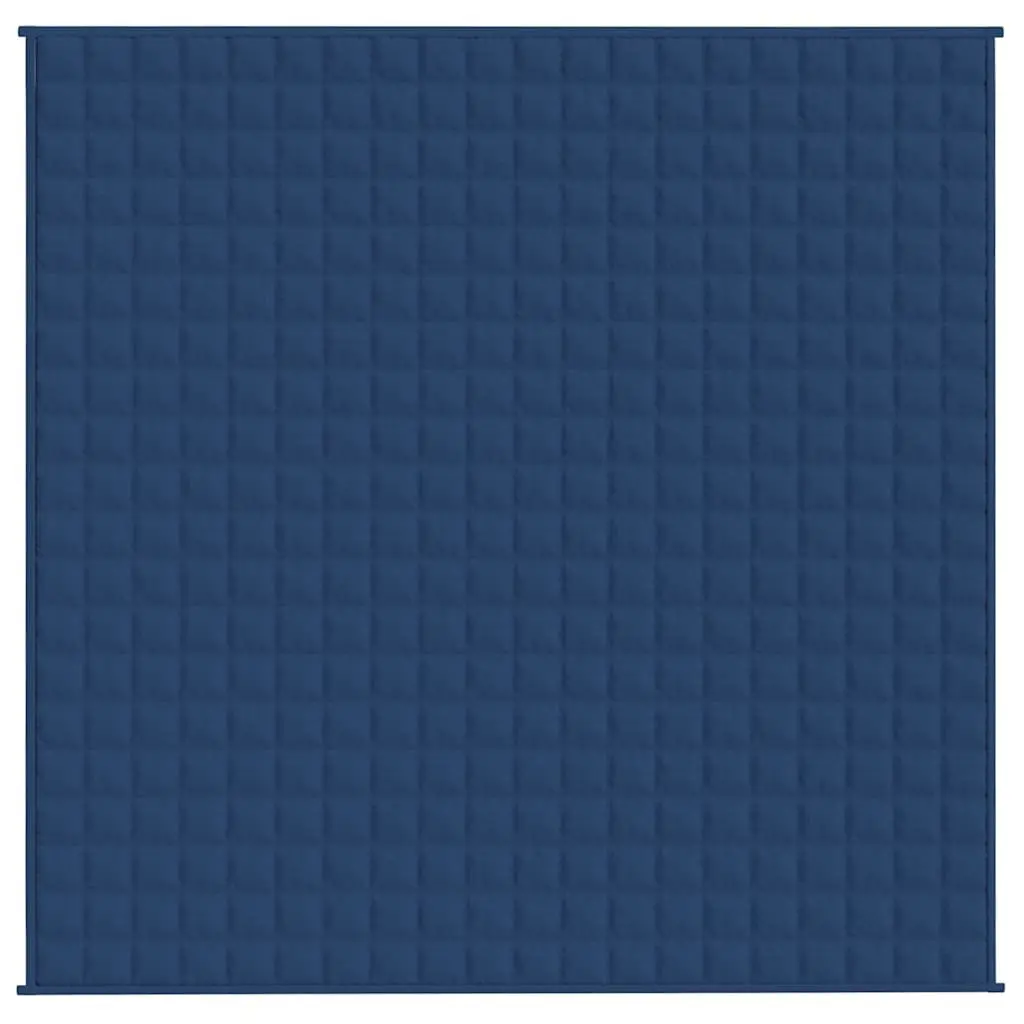 Blue Weighted Blanket 200x200 cm 9 kg