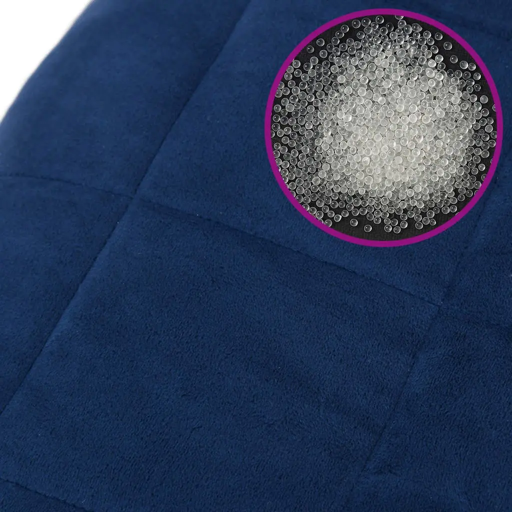 Blue Weighted Blanket 200x200 cm 9 kg