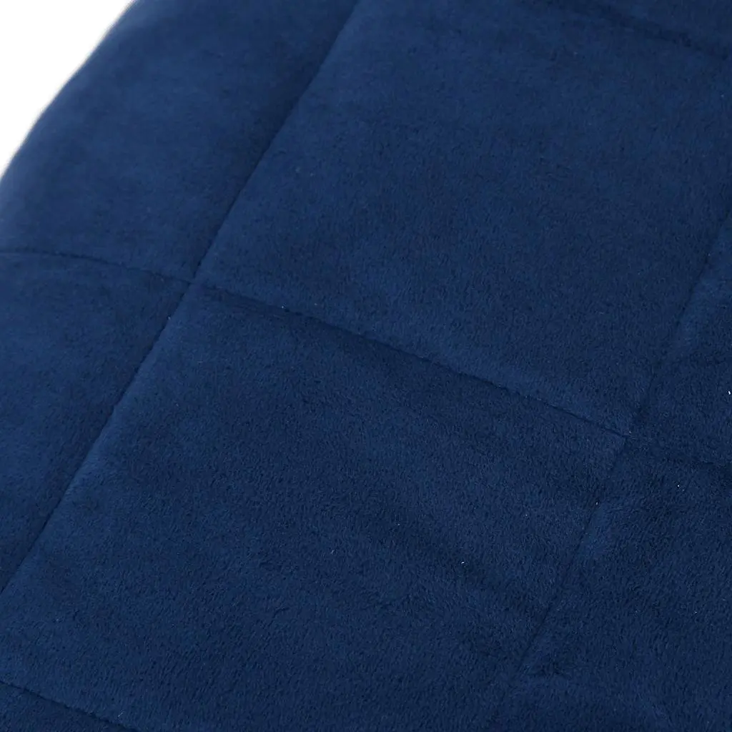 Weighted Blanket Blue 200x200 cm 13 kg Calming Sleep Pressure Therapy Bedding