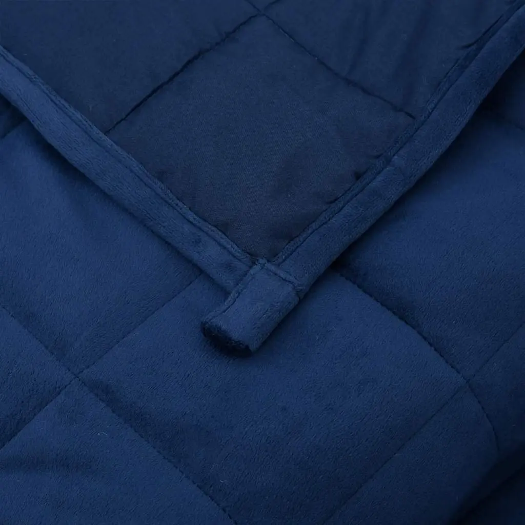 Weighted Blanket Blue 200x200 cm 13 kg Calming Sleep Pressure Therapy Bedding