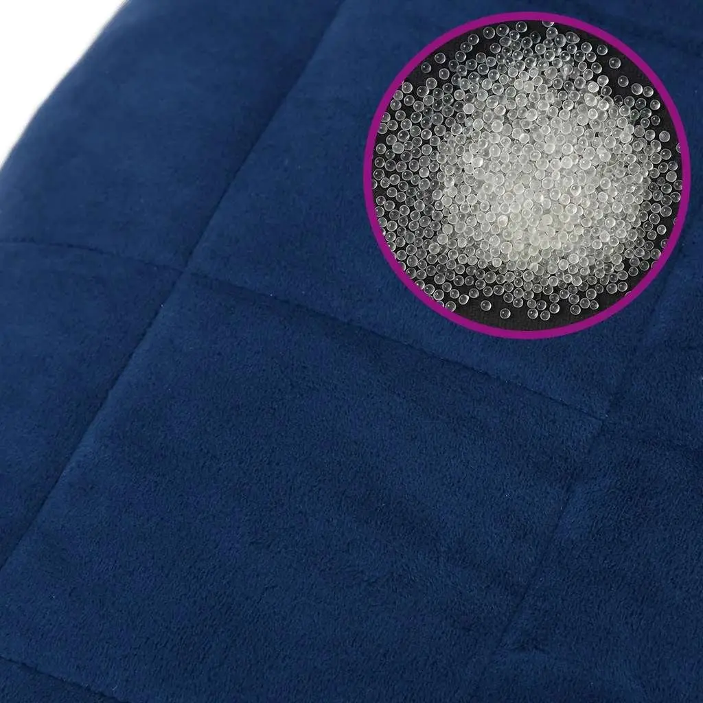 Weighted Blanket Blue 200x200 cm 13 kg Calming Sleep Pressure Therapy Bedding