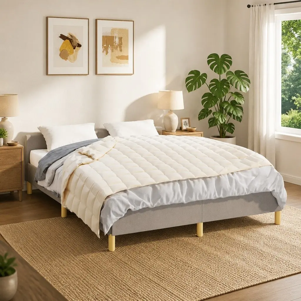 Weighted Blanket Light Cream 150x200 cm 7 kg