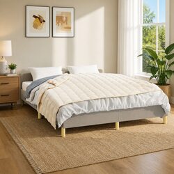 High-Quality Light Cream Weighted Blanket 150x200cm 11kg