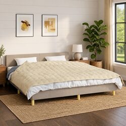 Premium Light Cream Weighted Blanket 155x220 cm 7 kg