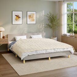 Light Cream Weighted Blanket 155x220 cm 11 kg Premium Quality