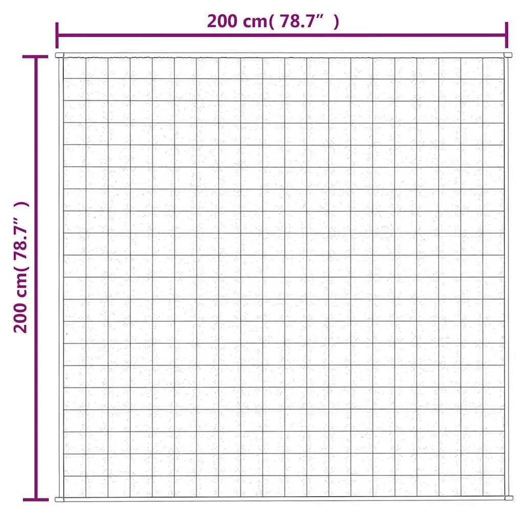 Cream Weighted Blanket 200x200 cm 9kg