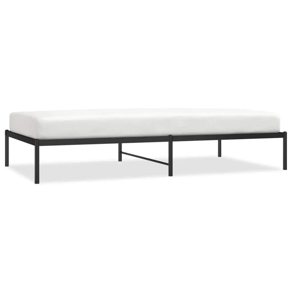 Black Steel King Single Bed Frame 107x203cm