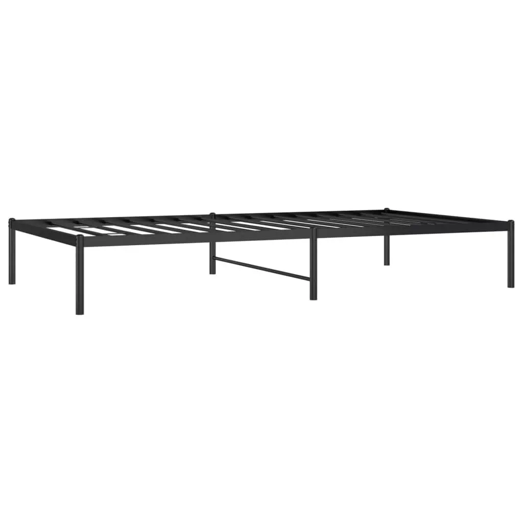 Black Steel King Single Bed Frame 107x203cm